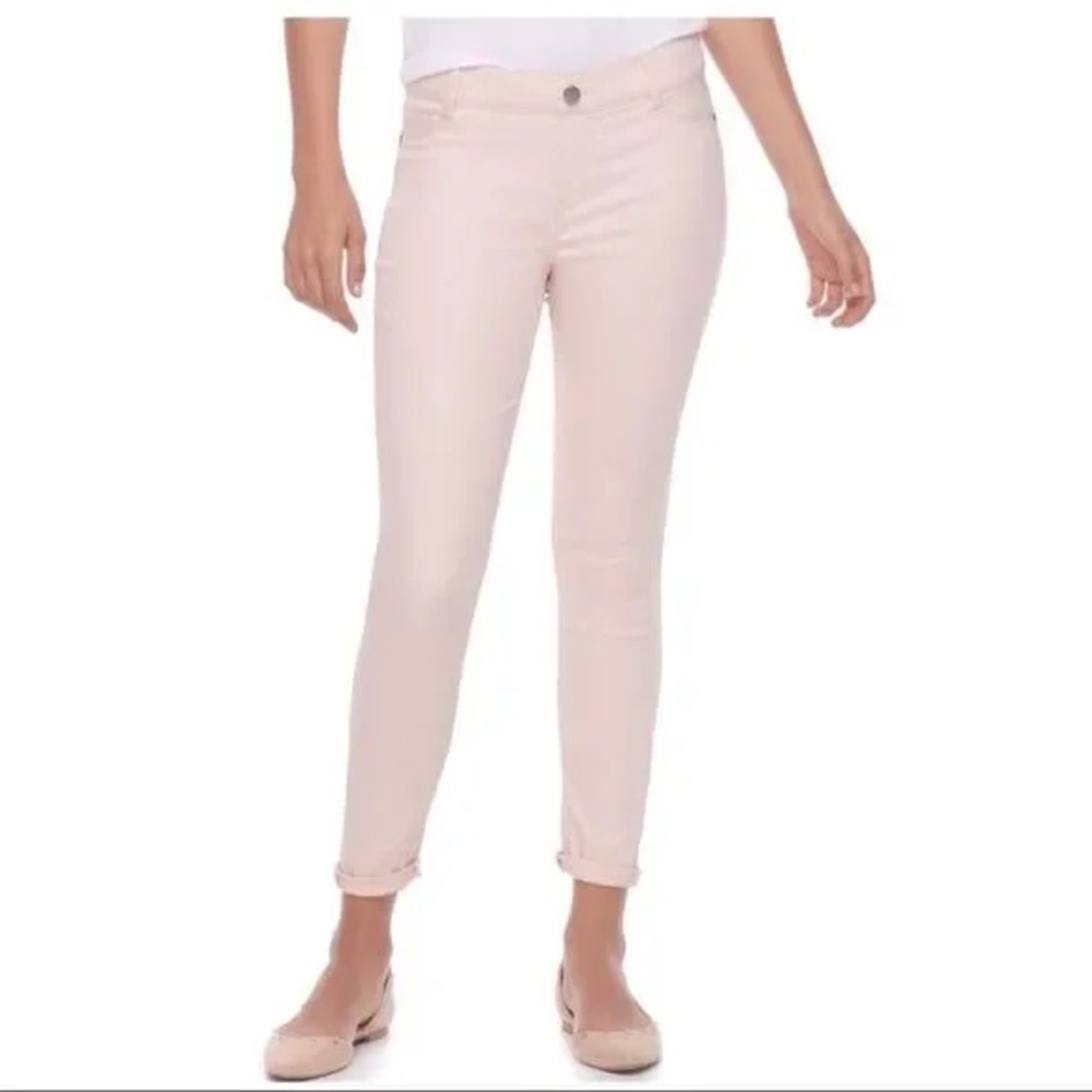 Juicy Couture. Pull-On Jegging. “Peachy Keen” (pale pink). Size 14.